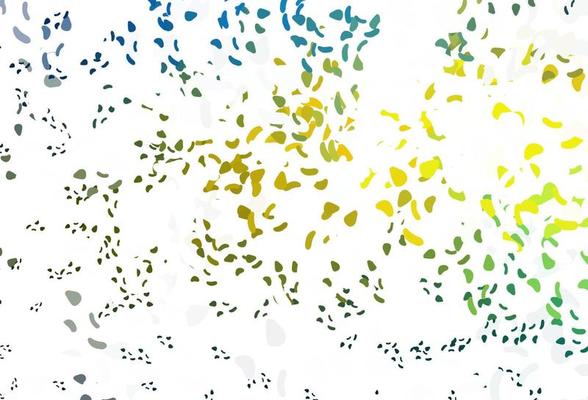 Light Blue, Yellow vector template with memphis shapes.