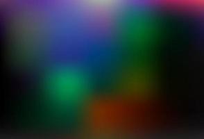 Dark Multicolor, Rainbow vector glossy bokeh pattern.