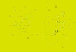 Light Green, Yellow vector pattern with spheres, squares.