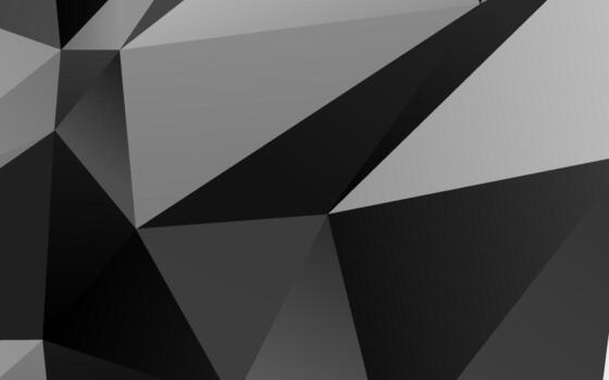 Light Silver, Gray vector shining triangular template.