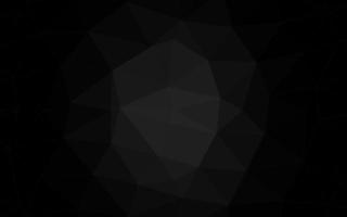 Dark Silver, Gray vector polygon abstract layout.