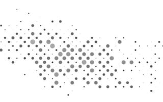 patrón de vector gris plateado claro con esferas.