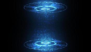 Abstract Circle Blue Interface Futuristic Background Square Background Light Blue For Copy Space.on hi tech blue future background vector