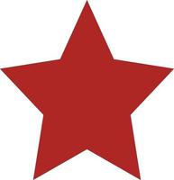 high red star vector