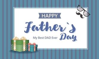 Simple card to congratulate father's day vector