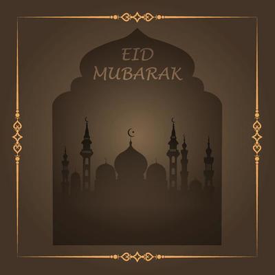 Eid Mubarak vector, Ramadan wishing. Arabic Islamic background. greeting cards design, Arabic lamps.moon, mosque, Eid Mubarak. social media posts, social media banner template,