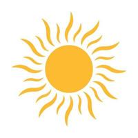 Sun icon vector for your web design, logo, UI. illustration