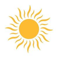 Sun icon vector for your web design, logo, UI. illustration