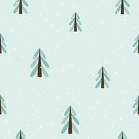 Christmas trees seamless pattern. Scandinavian style. New Year holidays. Stylized tree for print, digital paper, design, fabric, decor, gift wrap. Versatile design. Vector illustration, doodle