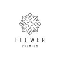 Flower logo icon design template vector