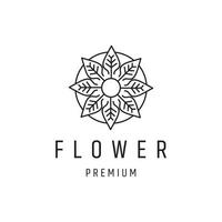 Flowers logo icon design template vector illustration