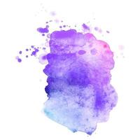 Abstract isolated colorful vector watercolor splash. Grunge element for paper design. Vector illustration