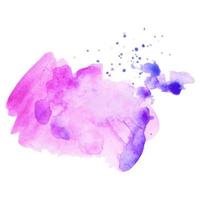 Abstract isolated colorful vector watercolor splash.