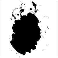 Abstract black ink splash. Vector illustration. Grunge texture for cards and flyers design.