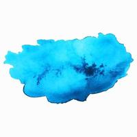 Blue abstract watercolor brush strokes painted background. Texture paper. Vector illustration.