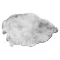 Gray watercolor bunner. Grayscale spot in grunge style. vector