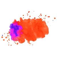 Abstract isolated colorful vector watercolor splash.