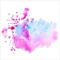 Abstract isolated colorful vector watercolor splash.