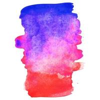 Abstract isolated colorful vector watercolor splash.