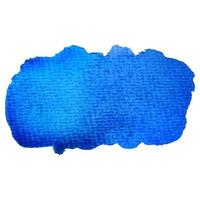 Blue abstract watercolor brush strokes painted background. Texture paper. Vector illustration.