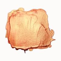 Gold Texture Blob Paint Stain Label. vector