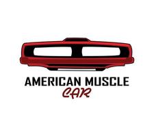 muscle cars. logos. Vector isolated