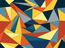 Geometric abstract triangle composition seamless background vector illustration