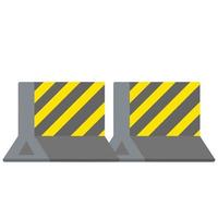 Road block. Highway fencing. vector