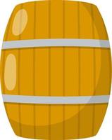 Barrel. Element of village and middle ages vector