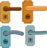 Doorway and entrance element. Lock and keyhole vector