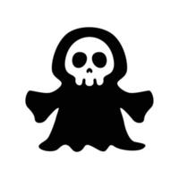 Ghost skull logo vector. Demon vector