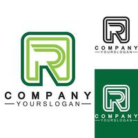 Letter R  Monogram Logo Design  Brand Identity Logos Designs Vector Illustration Template