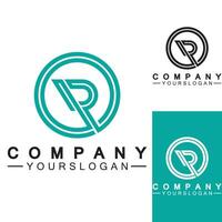 Letter R  Monogram Logo Design  Brand Identity Logos Designs Vector Illustration Template