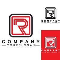 Letter R  Monogram Logo Design  Brand Identity Logos Designs Vector Illustration Template