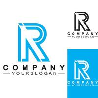 Letter R  Monogram Logo Design  Brand Identity Logos Designs Vector Illustration Template