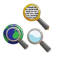 Magnifying vector graphic design