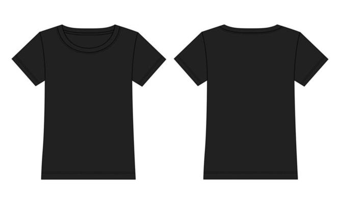Black T Shirt Template Vector Art, Icons, and Graphics for Free Download