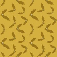 Abstract Seamless pattern funny owls Isolated on yellow background vector