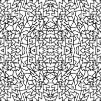 Abstract line art seamless vector illustration pattern isolated on white background