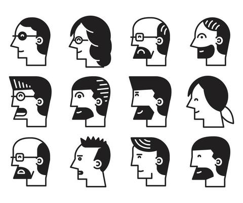 People Side View Vector Art, Icons, and Graphics for Free Download