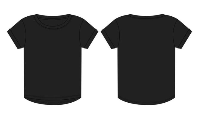 Black T Shirt Template Vector Art, Icons, and Graphics for Free Download