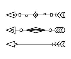 vintage and tribal arrows illustration vector