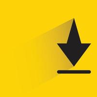 download arrow icon vector illustration
