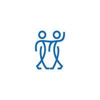 vector de icono de símbolo de trabajo en equipo de personas