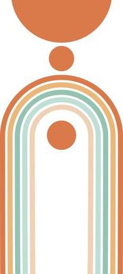 Boho arch modern art
