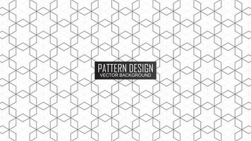 White background with hexagon pattern design vector