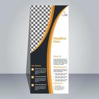 Roll Up Banner Design Template vector