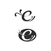 C logo for Vitamin and font C letter Identity and design business vector