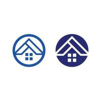 Real estate and home buildings vector logo icons template