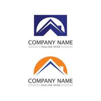 Real estate and home buildings vector logo icons template